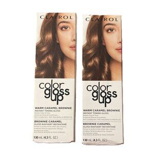 2 NEW Bxs Clairol Color Gloss Up Semi Permanent Hair Color, Warm Caramel Brownie